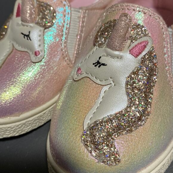 Girls Shoes Size 6 TWO (2) Pair Rampage Glitter Ballet Flats Cat N Jack Unicorn - Picture 10 of 14